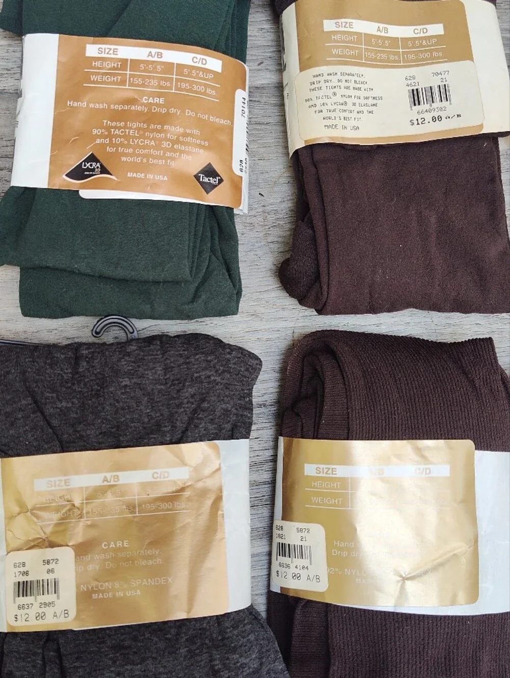 Lane Bryant tights 7 Pairs , Various Colors, New